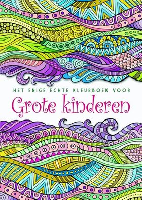 Enige echte kleurboek voor grote kindere